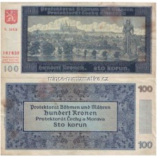 100 Korun 1940 serie 14Gb 2. vydání - 100 Kčs